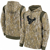 Men's Houston Texans Nike Camo 2021 Salute To Service Therma Performance Pullover Hoodie,baseball caps,new era cap wholesale,wholesale hats